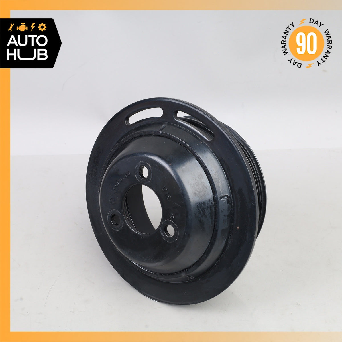 03-06 Mercedes R230 SL500 SL55 Tandem Power Steering Pump Pulley 0004661815 OEM - photo 2