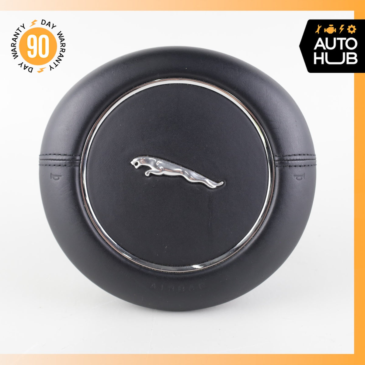 10-19 Jaguar X351 XJL 3.0L Steering Wheel Airbag Air Bag Black OEM - photo 1