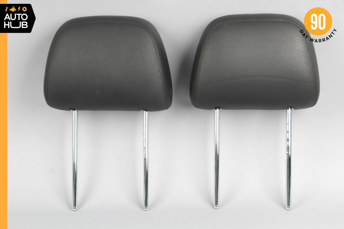 97-03 Mercedes W208 CLK430 CLK320 Front Seat Headrest Head Rest Black Set of 2 - photo 1