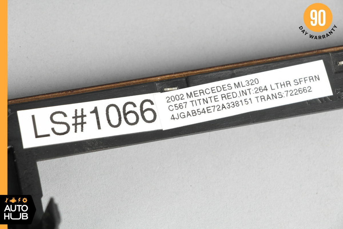 02-05 Mercedes W163 ML320 ML350 ML500 Center Console Trim Bezel Wood OEM - photo 12