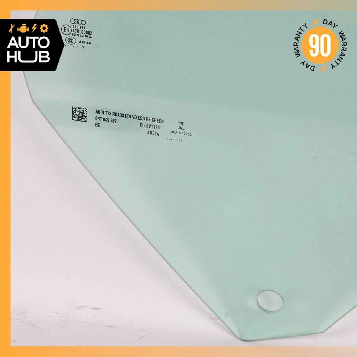 16-23 Audi TT Convertible Door Window Glass Front Right Passenger Side OEM 54k - photo 10