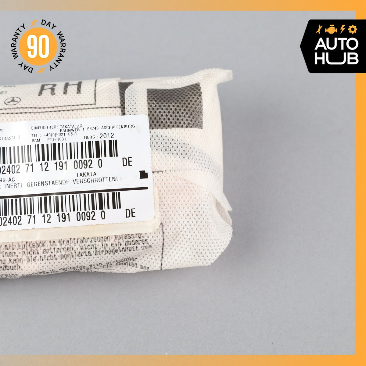 12-20 Mercedes R172 SLK250 SLC300 Front Right Seat Side Airbag Air Bag OEM 75k - photo 5