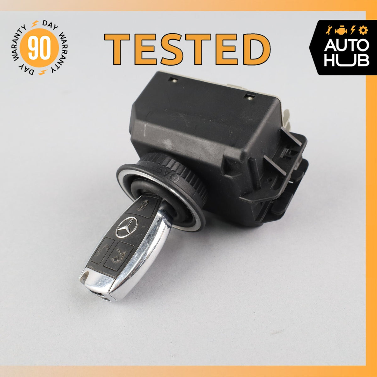 2014 Mercedes W212 E250 E550 E400 E63 AMG Ignition Switch Module w/ Key OEM - photo 1
