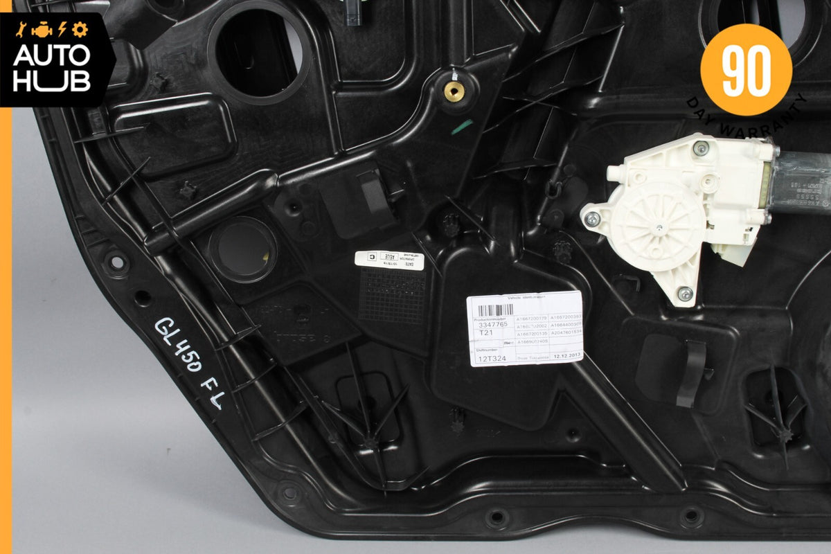 12-19 Mercedes X166 GL450 ML550 GL550 Window Regulator Panel Front Left OEM - photo 9