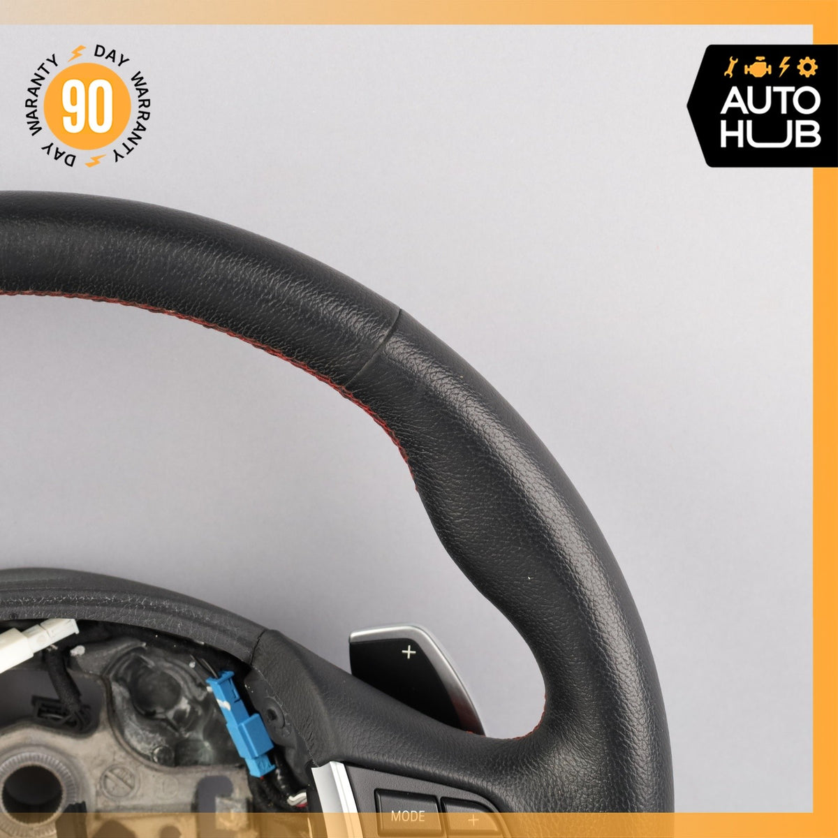 12-17 BMW F32 435i 428i Sport Leather Steering Wheel 32306863347 OEM - photo 3