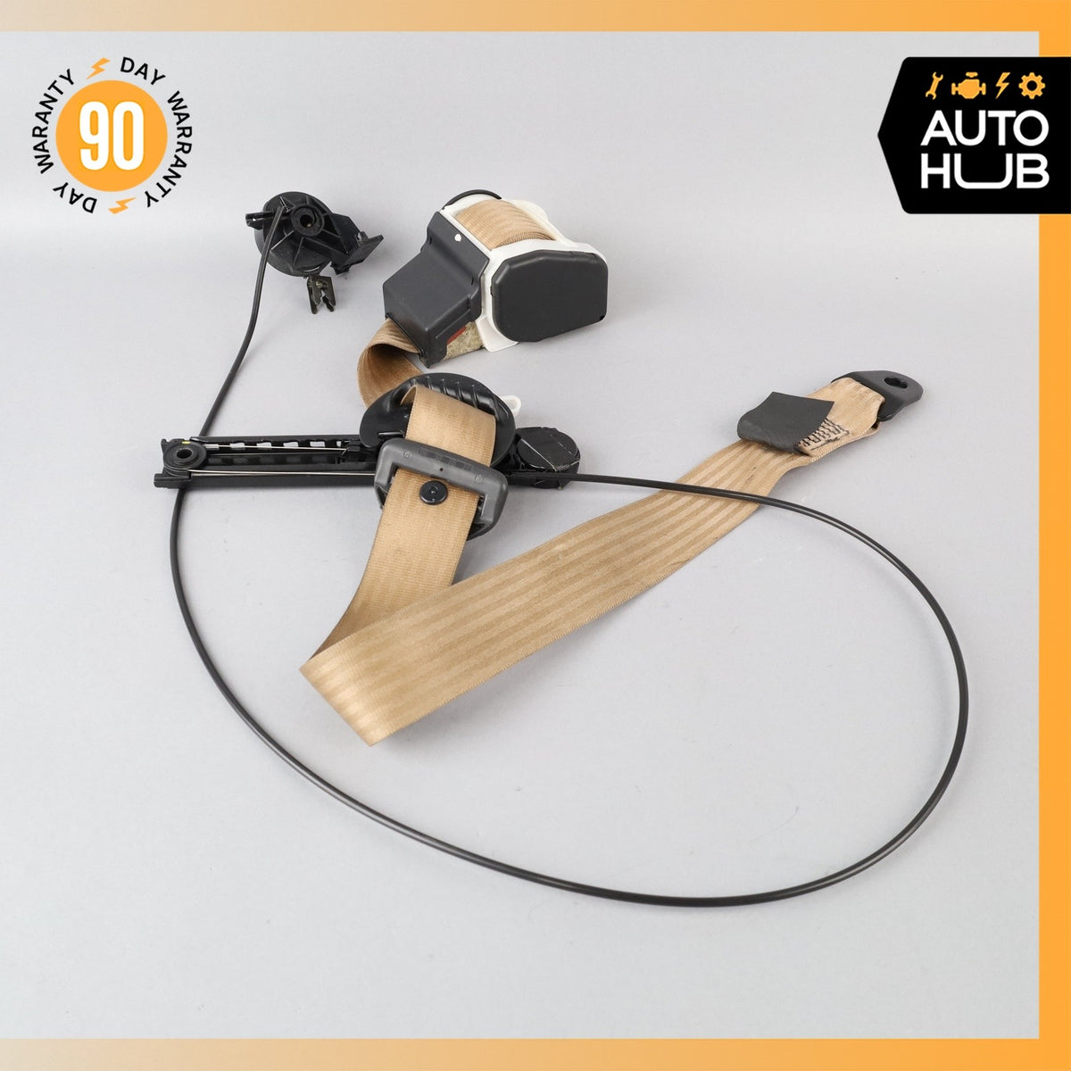 99-04 Bentley Arnage / RR Seraph Front Left Side Seat Belt Retractor Beige OEM - photo 2