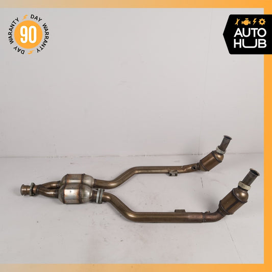 2001 Mercedes R170 SLK320 Engine Exhaust Downpipe Left & Right Side Set OEM - photo 1