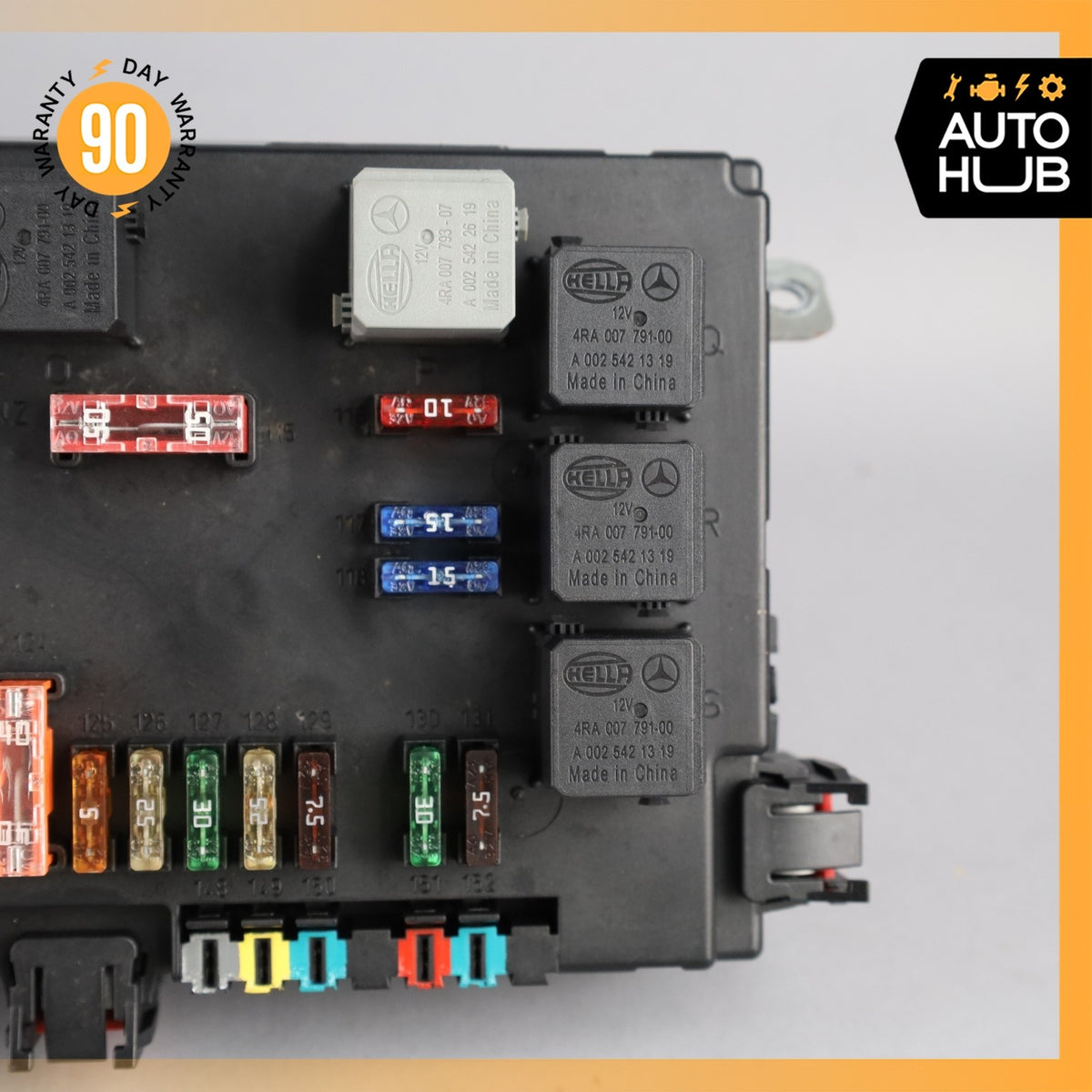 07-09 Mercedes W221 S63 S450 CL550 Rear Trunk Fuse Box Module 2215402550 OEM - photo 5