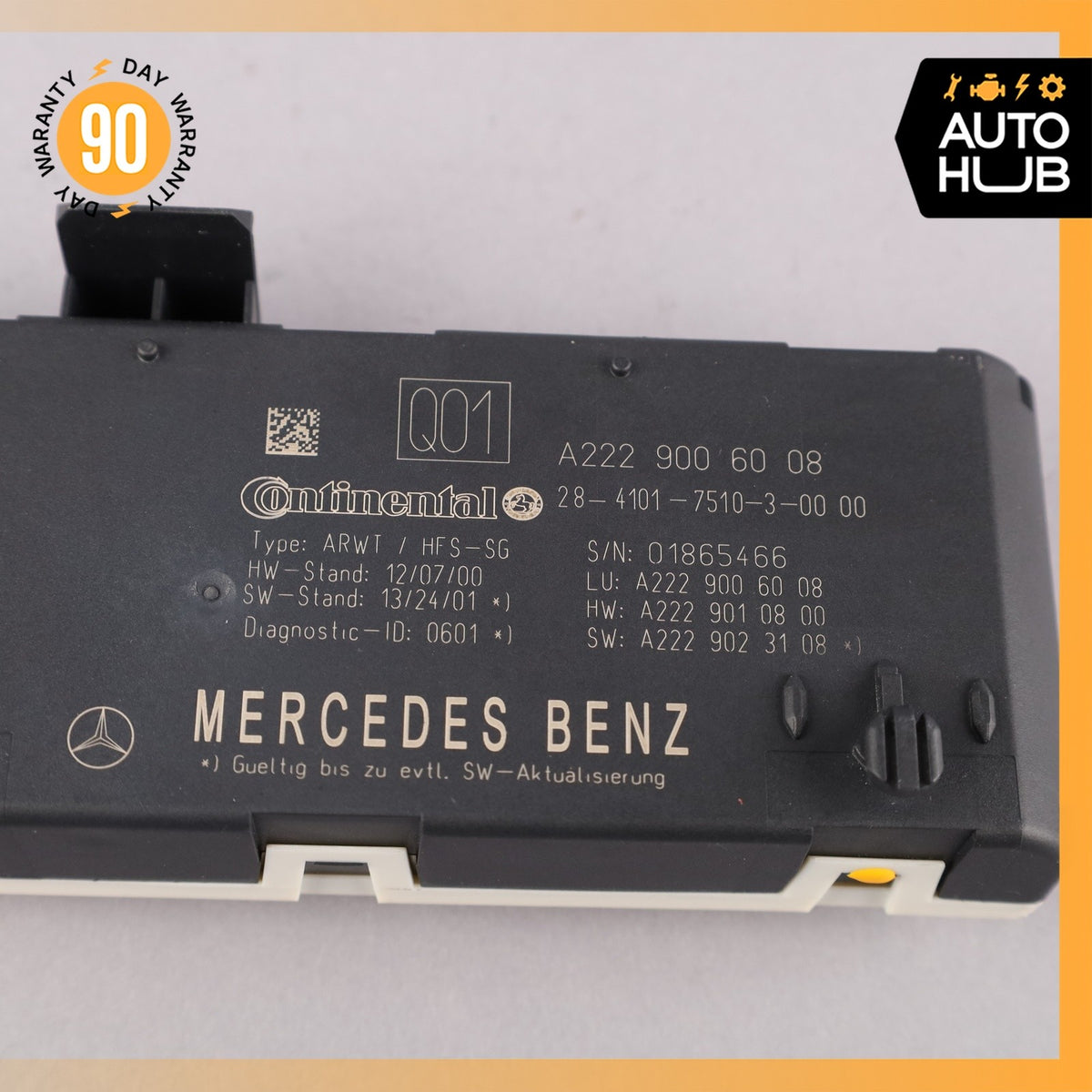 14-18 Mercedes W222 S550 C300 Trunk Release Remote Open Close Module OEM - photo 9
