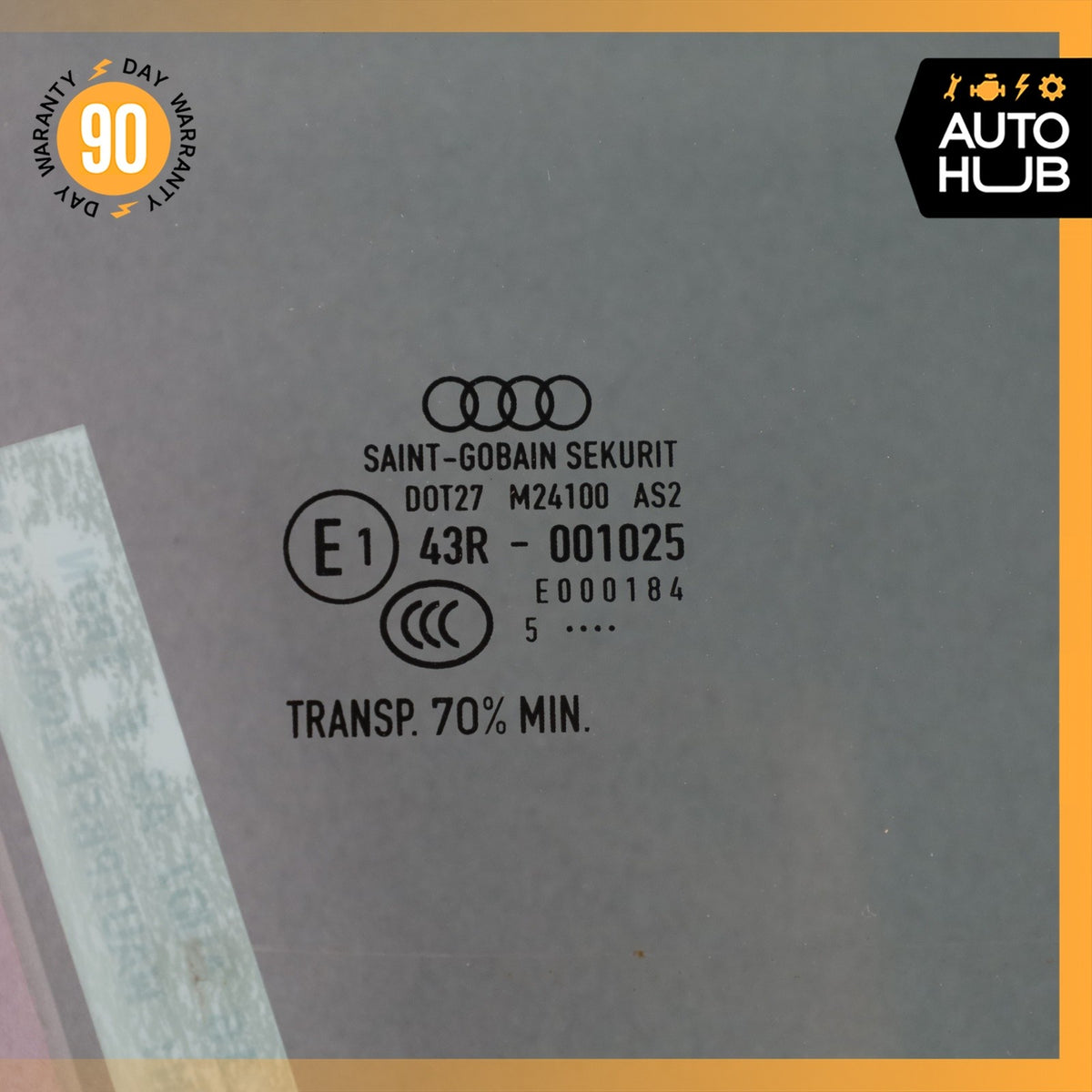 16-18 Audi 8V A3 E-Tron Front Right Side Door Window Glass OEM - photo 21