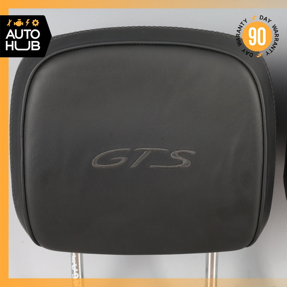 15-26 Porsche Macan 95B GTS Front Headrest Head Rest Leather Set of 2 OEM 44k - photo 3