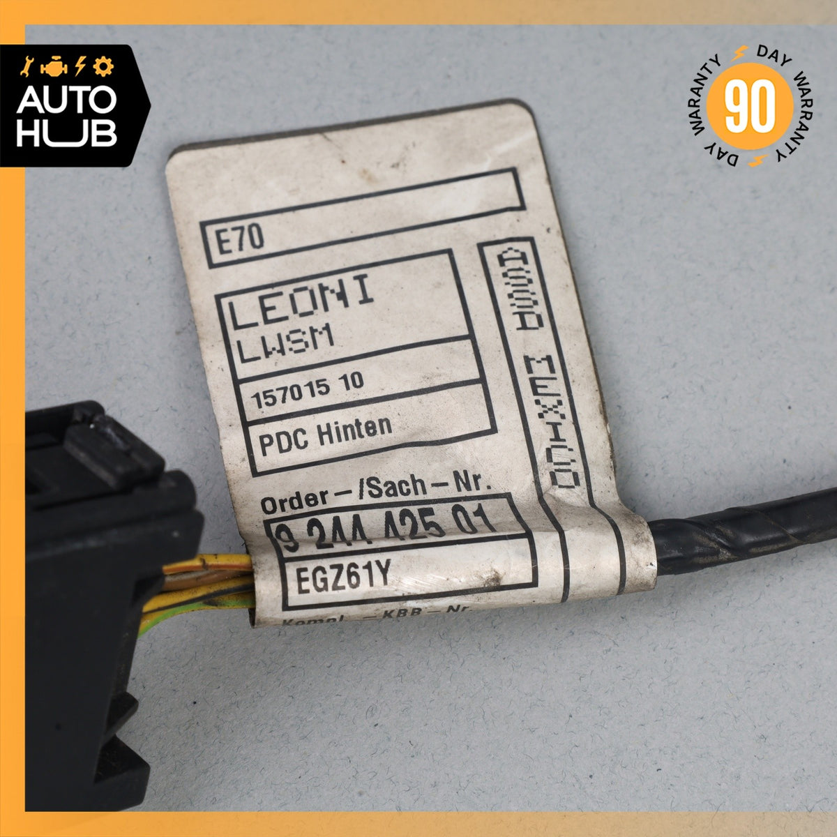 11-13 BMW E70 X5 Rear Bumper Wire Harness w/ Parking Aid Sensor Set OEM - photo 4