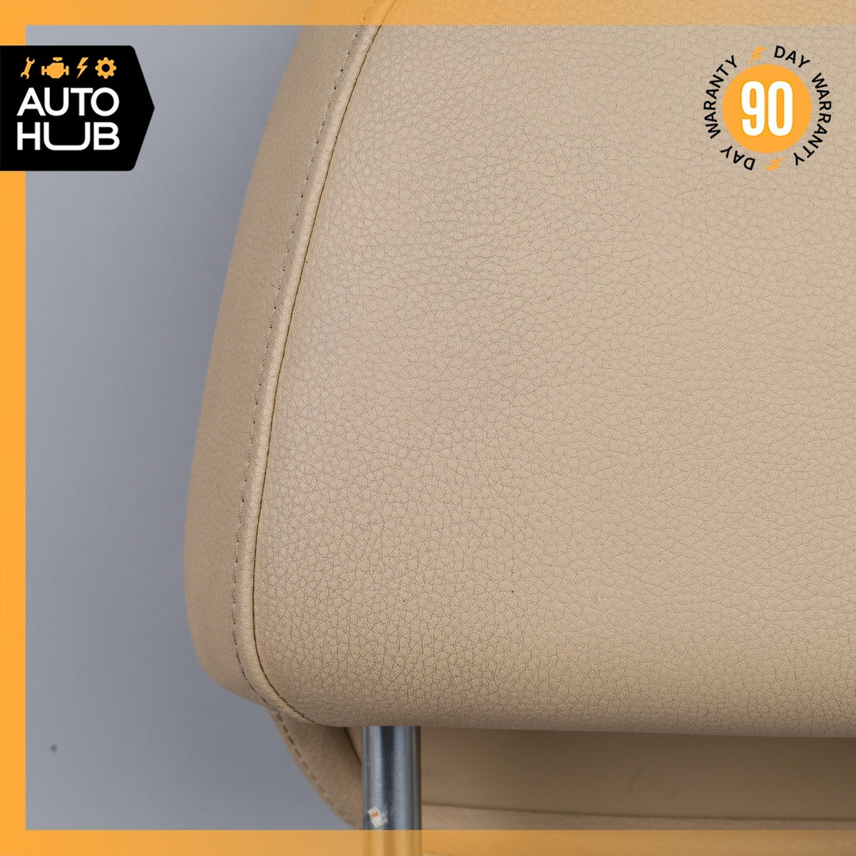 11-14 Porsche Cayenne 958 Hybrid S Front Right Side Headrest Head Rest Beige OEM - photo 11