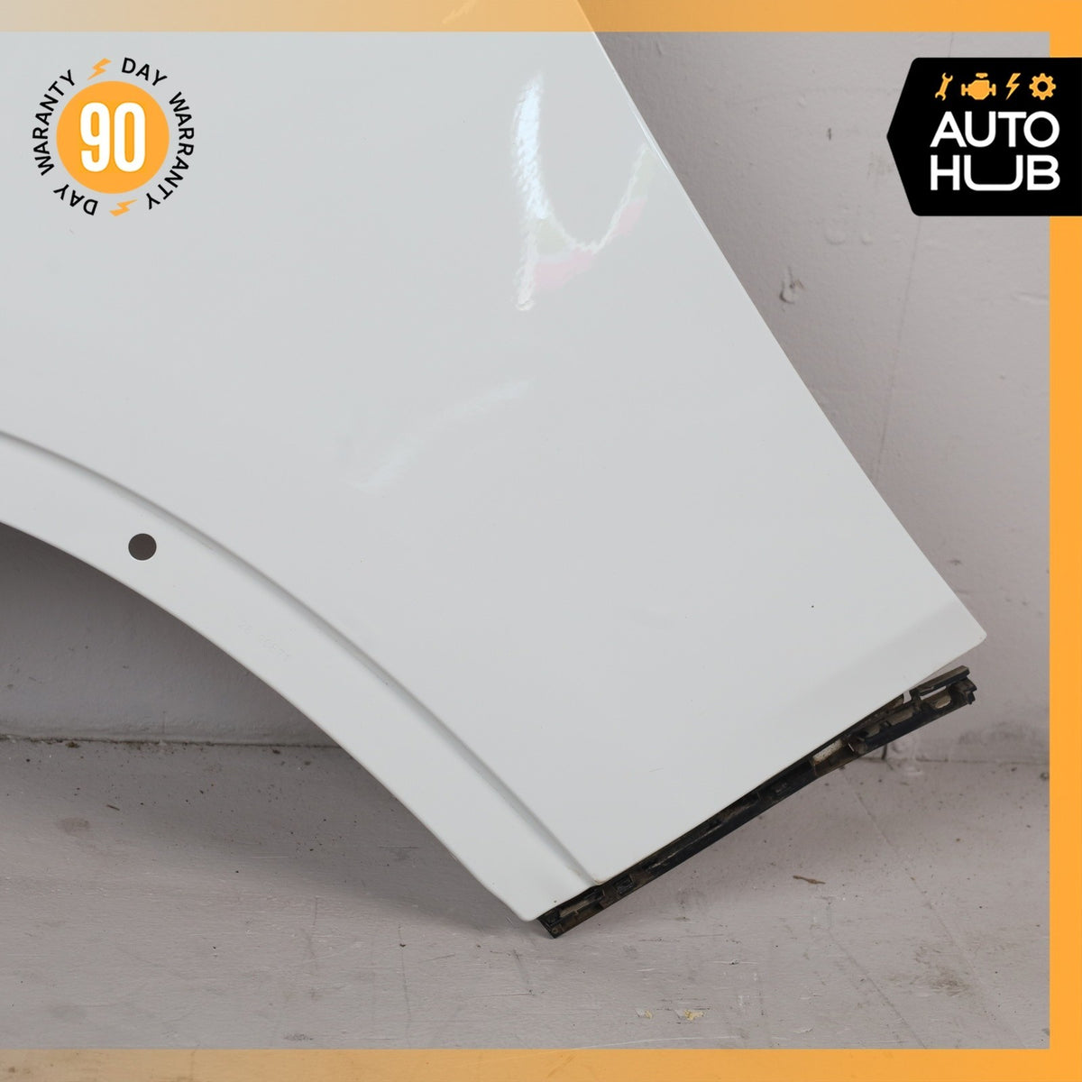 13-15 BMW E84 X1 Left Driver Side Fender Assembly White OEM - photo 6