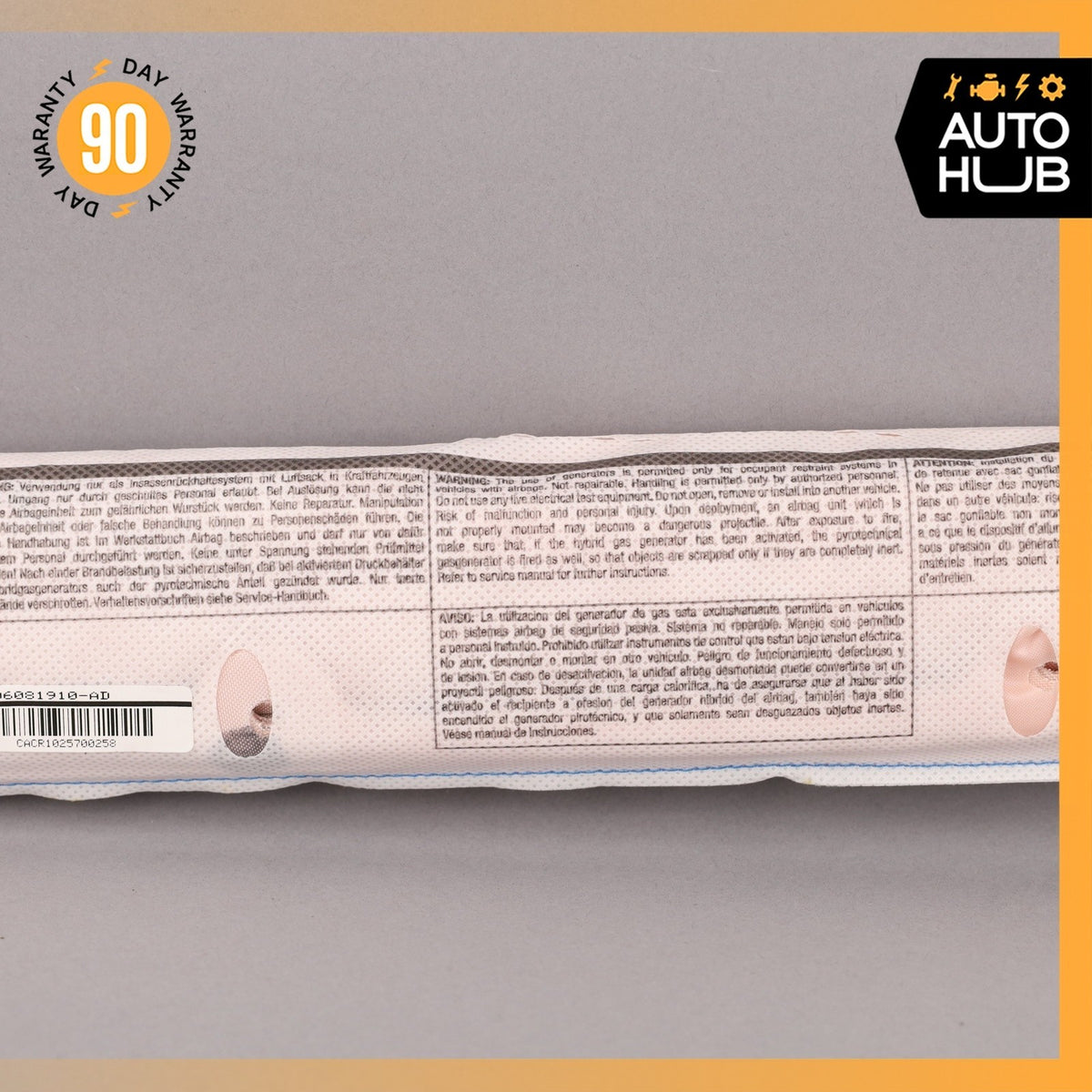 11-17 Mercedes W207 E350 E550 Door Airbag Left Driver Side 2078602302 OEM - photo 4