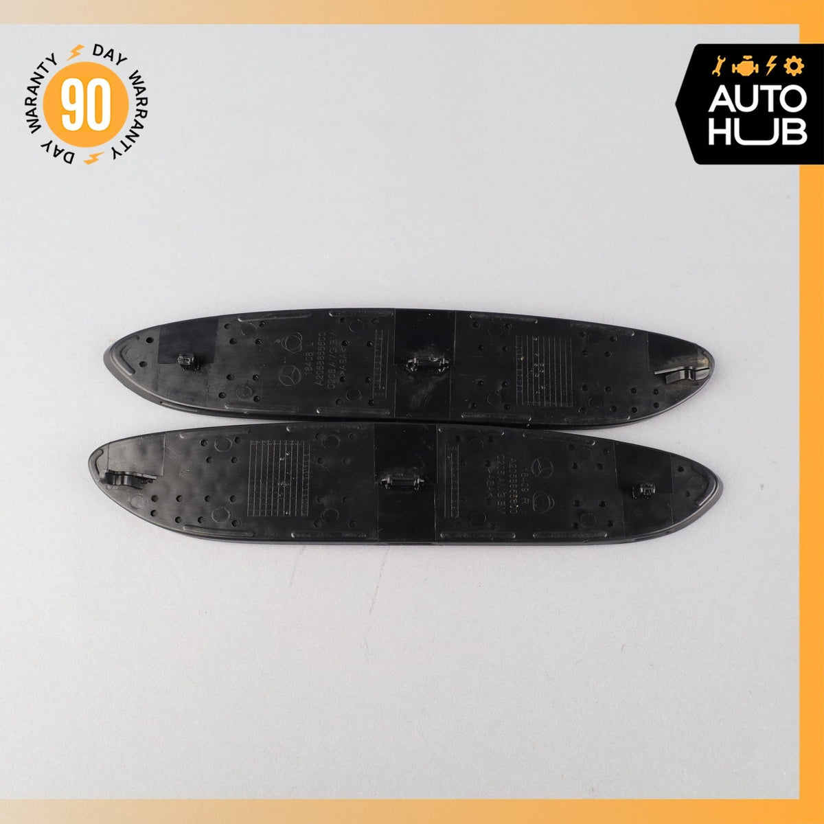 17-23 Mercedes W205 C63 C43 AMG Rear Bumper Mesh Grille Set of 2 OEM 39k - photo 5