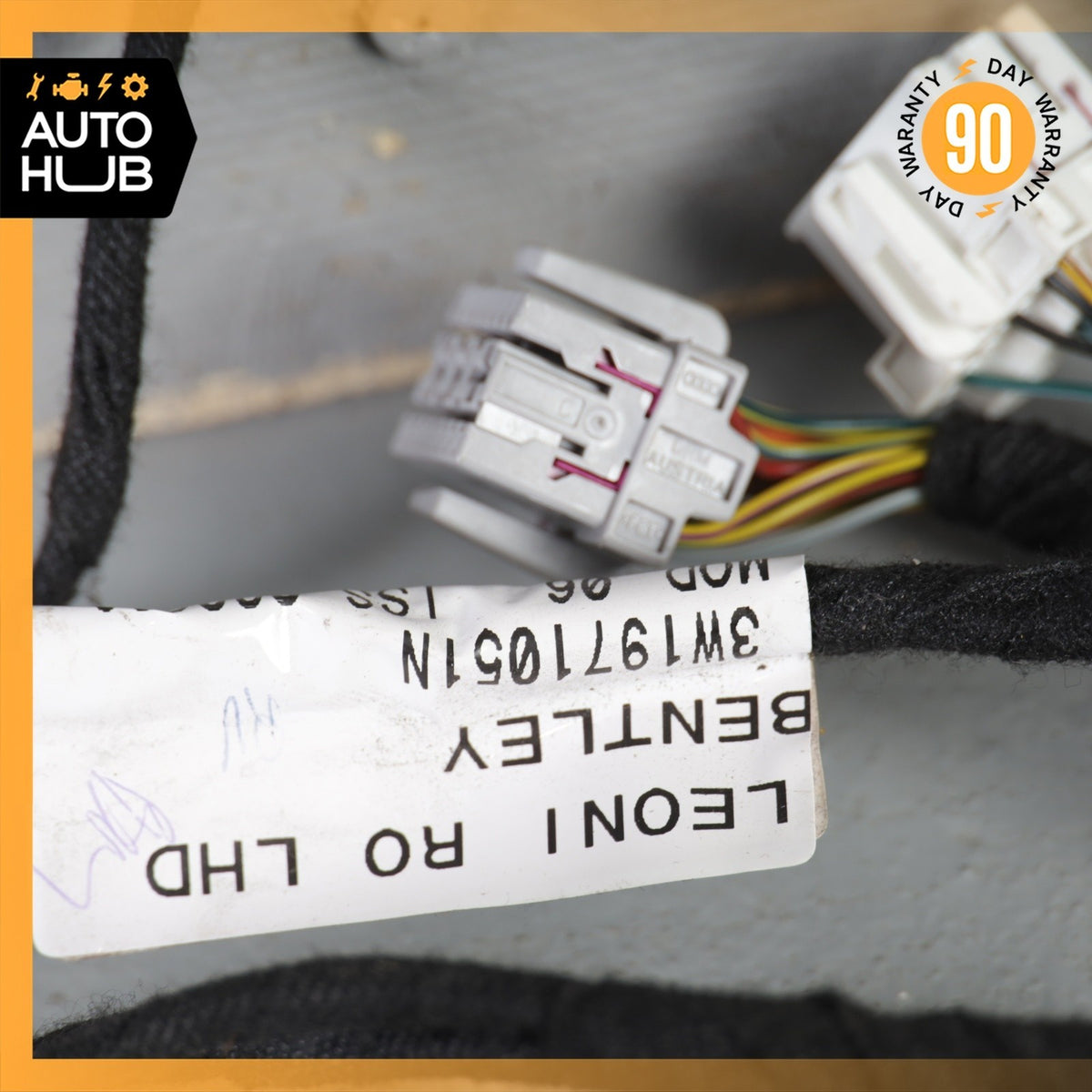 04-07 Bentley Continental GTC GT Dashboard Intrument Cluster Wiring Harness OEM - photo 22