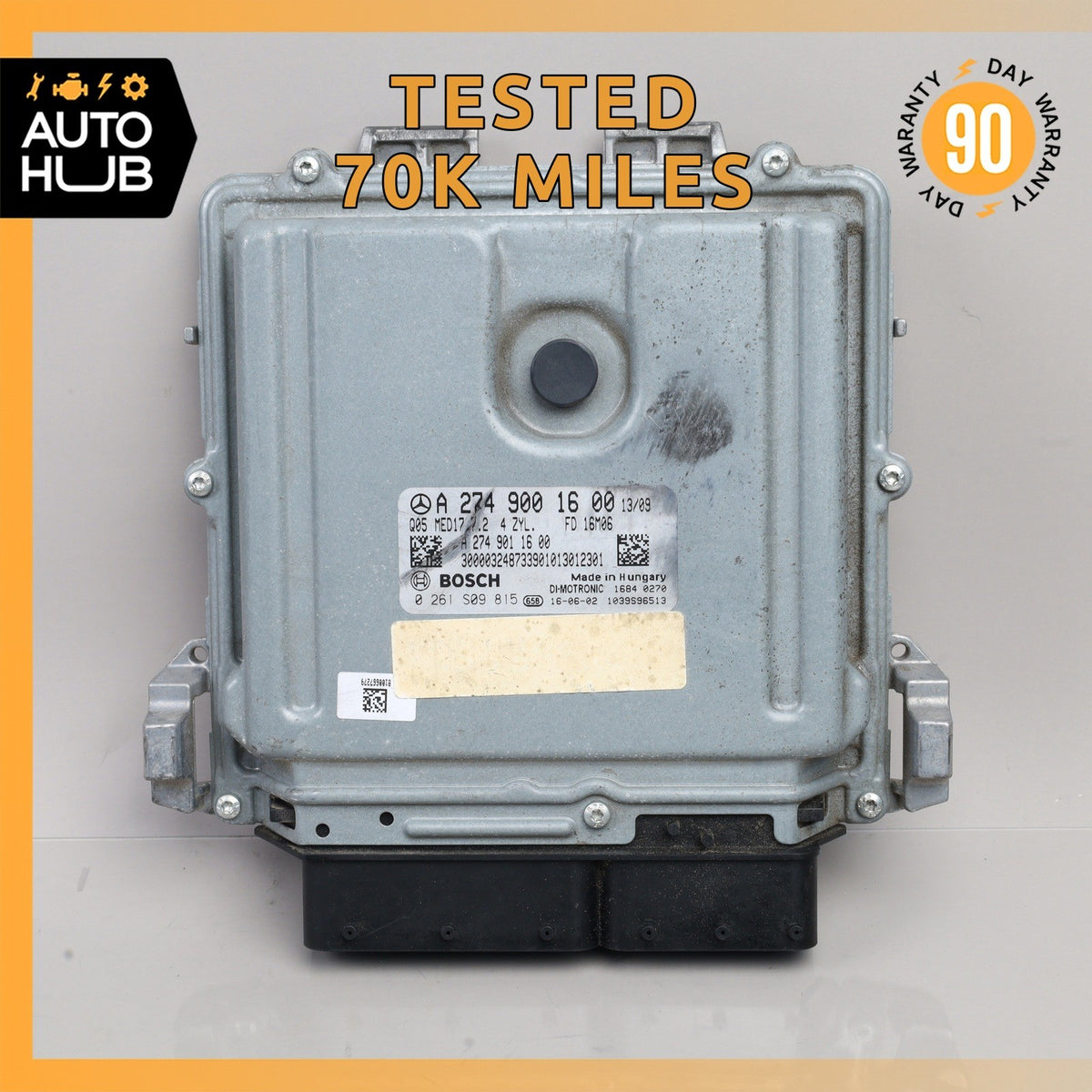 Mercedes W205 C300 E300 GLC350e M274 ECU Engine Control Module Unit OEM - photo 1