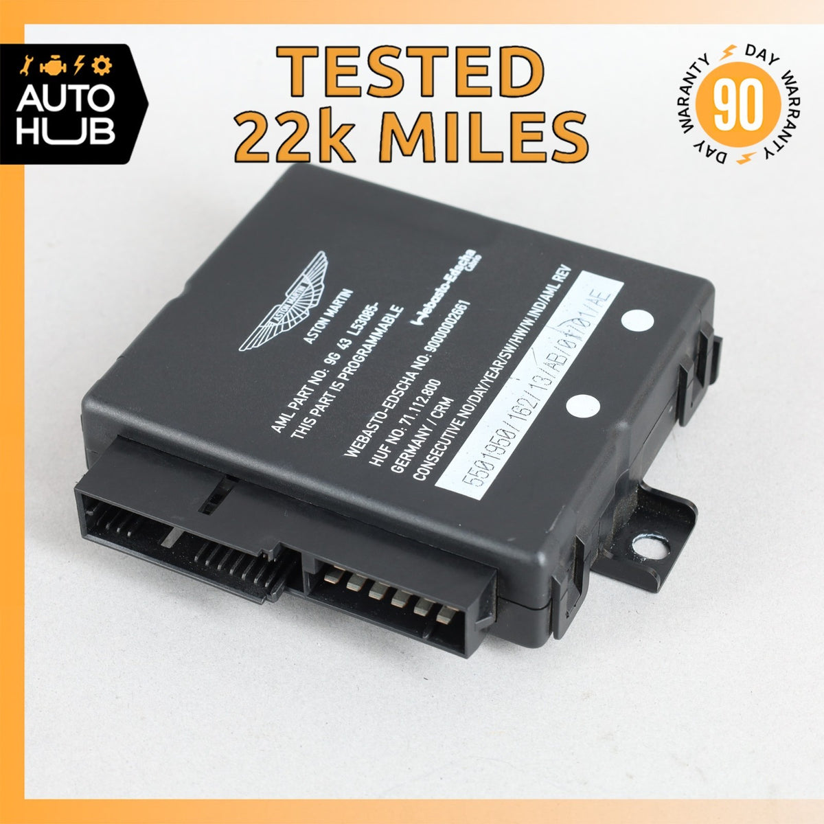 10-16 Aston Martin DB9 DBS Volante Roof Convertible Top Module Control OEM 22k - photo 1