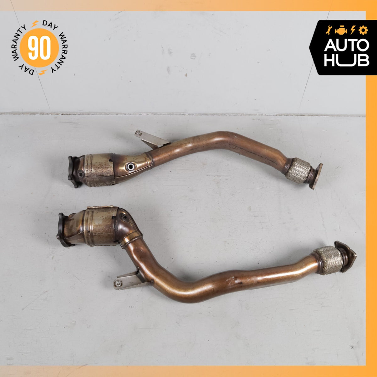 03-13 Bentley Continental GTC GT Exhaust Downpipe Left & Right Side Set OEM 60k - photo 9