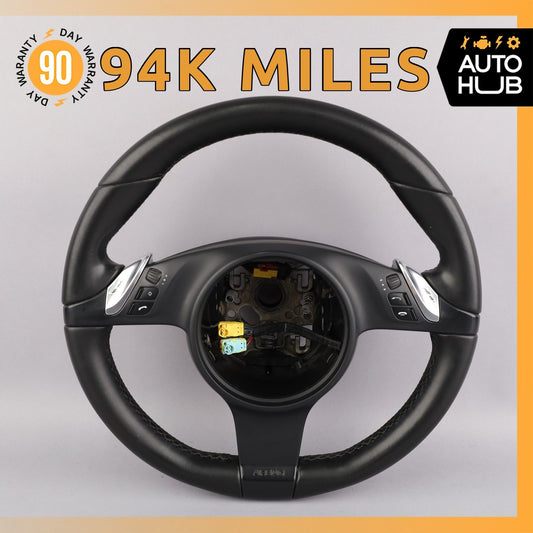 11-16 Porsche Cayenne 958 Steering Wheel w/ Paddle Shifters Black OEM - photo 1