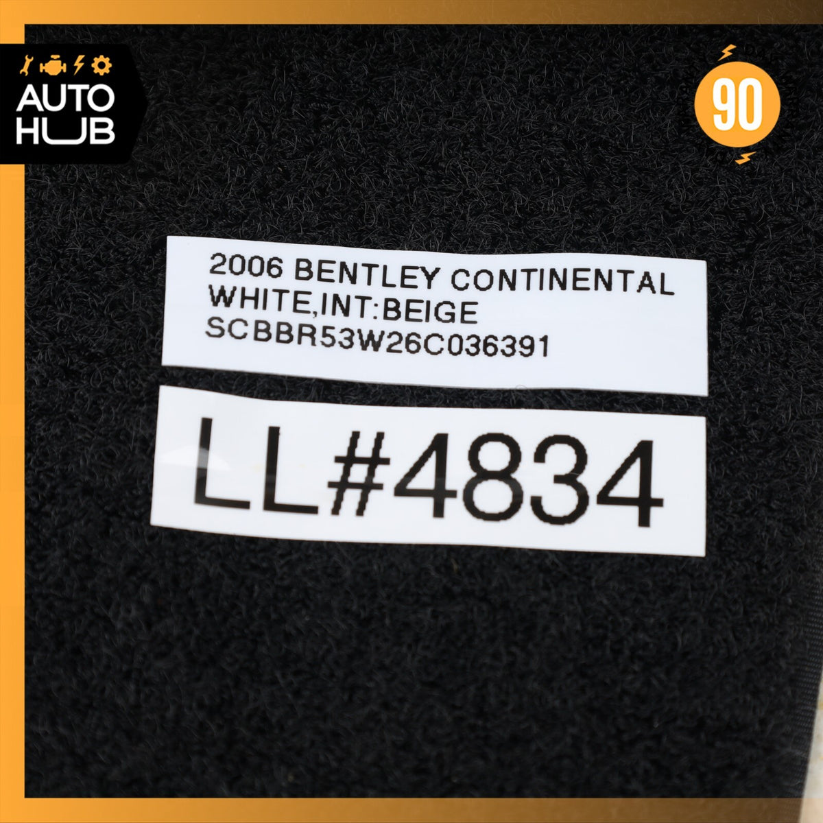 Bentley Continental Flying Spur Front Right Side Seat Upper Back Cushion OEM 80k - photo 17
