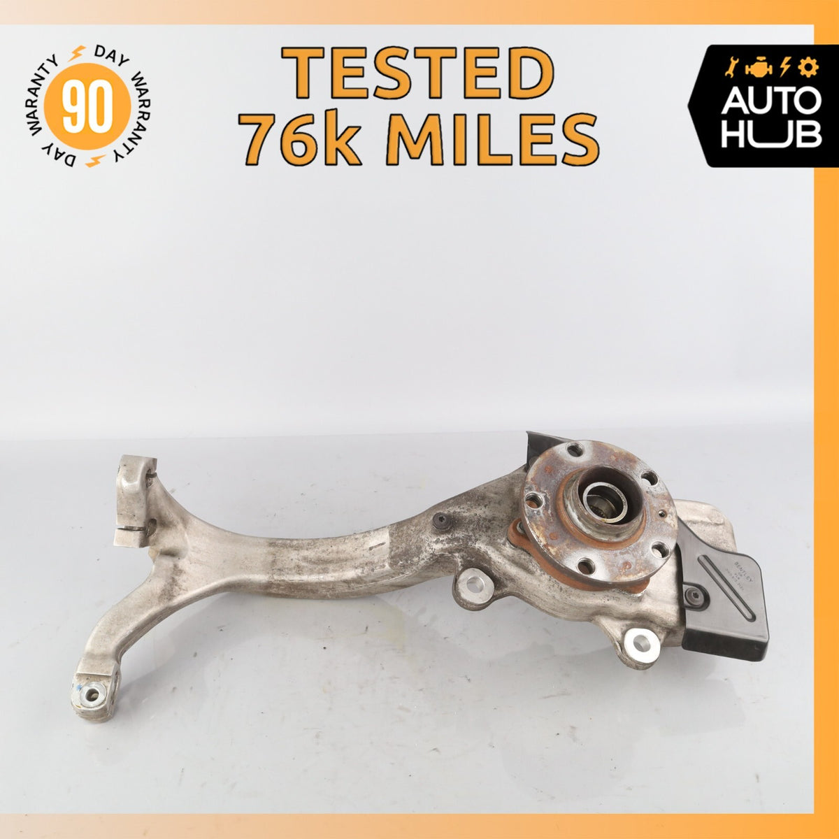 Bentley Continental Flying Spur Front Right Side Spindle Knuckle Hub OEM 76k - photo 1