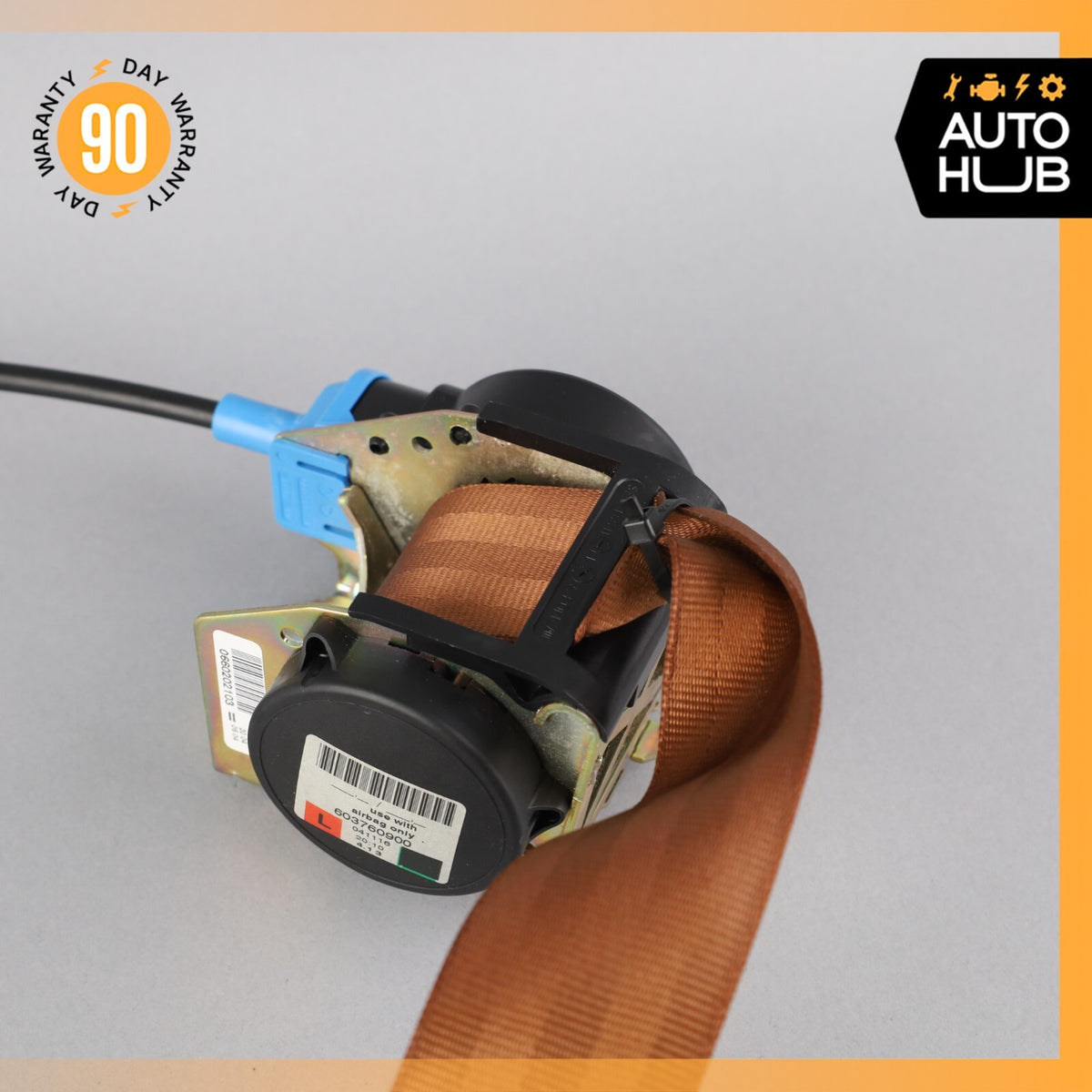 03-06 Bentley Continental GT Front Left Driver Side Seat Belt Brown OEM 53k - photo 3