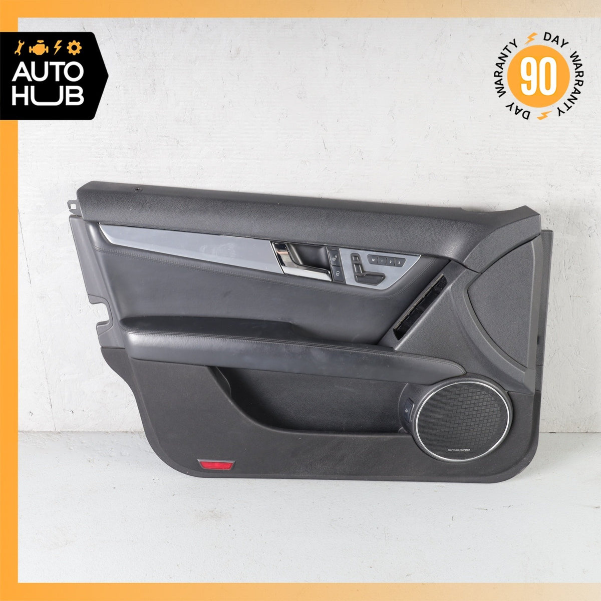 08-14 Mercedes W204 C63 AMG Front Left Driver Interior Door Panel Black OEM - photo 1