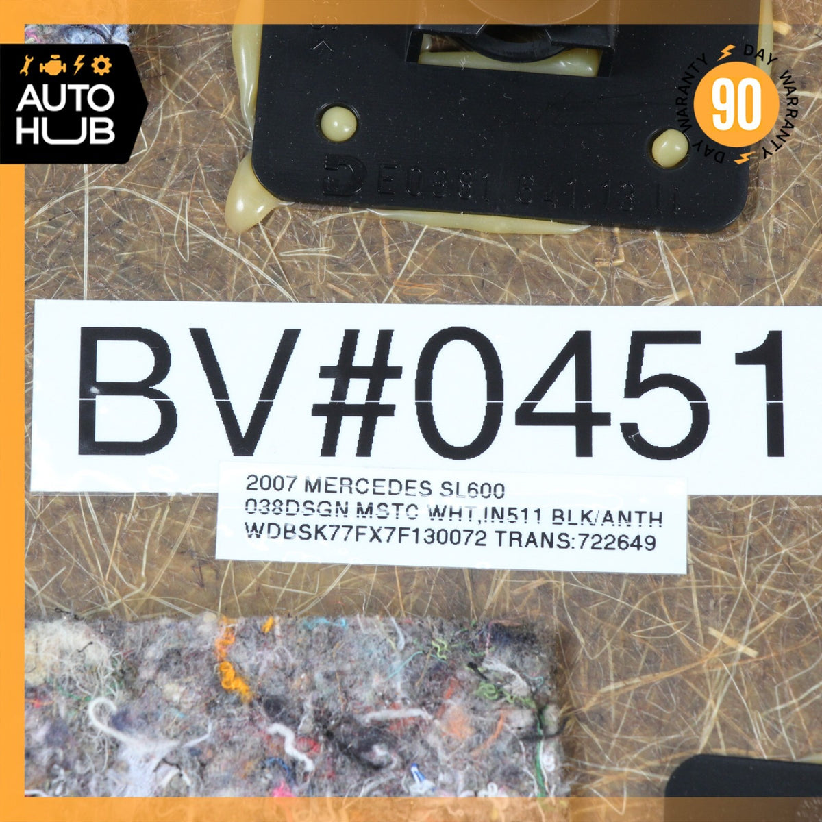 07-12 Mercedes R230 SL600 SL65 AMG Rear Left Interior Trim Panel Designo OEM - photo 12
