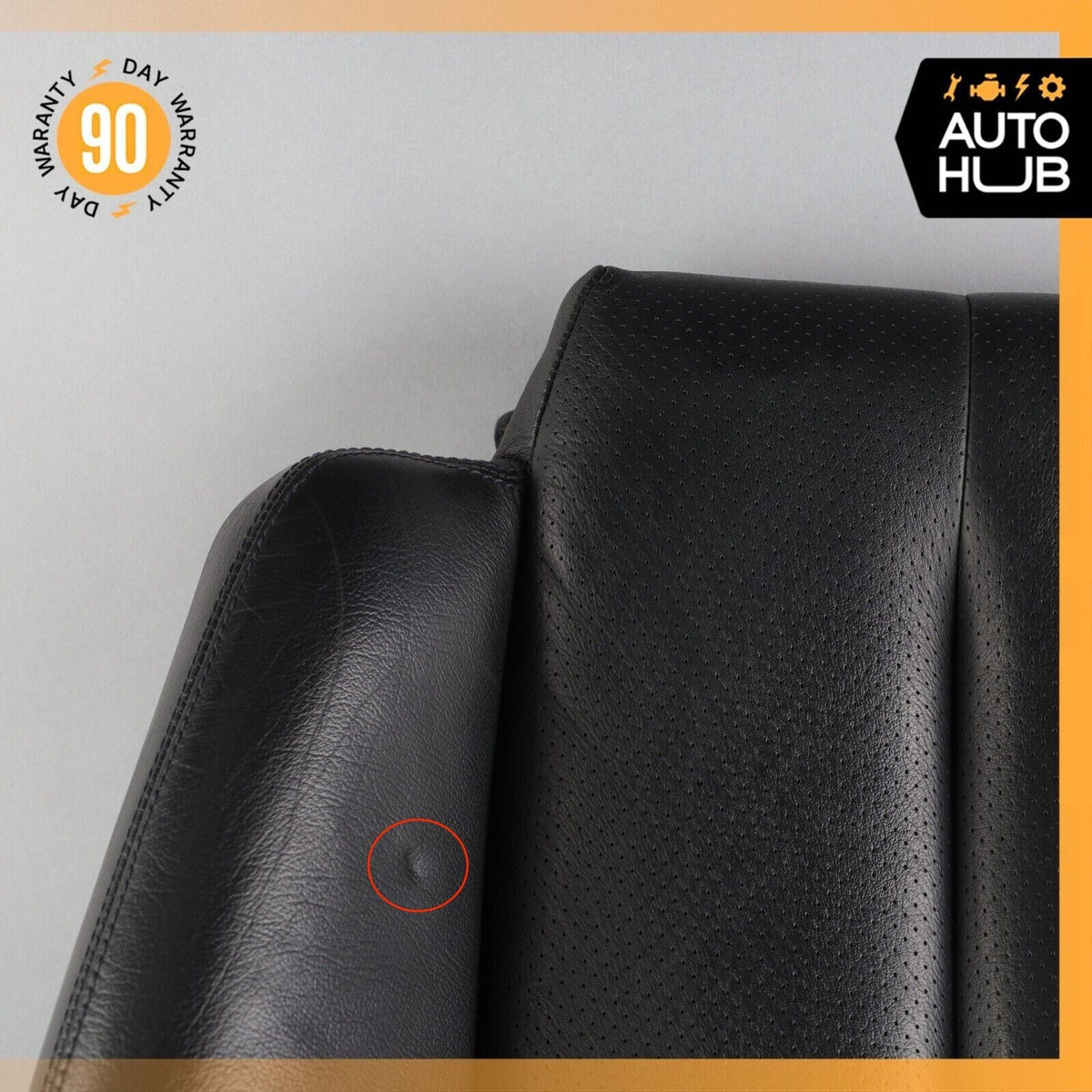 90-95 Mercedes R129 SL600 300SL Right Side Top Upper Seat Cushion Black OEM - photo 2
