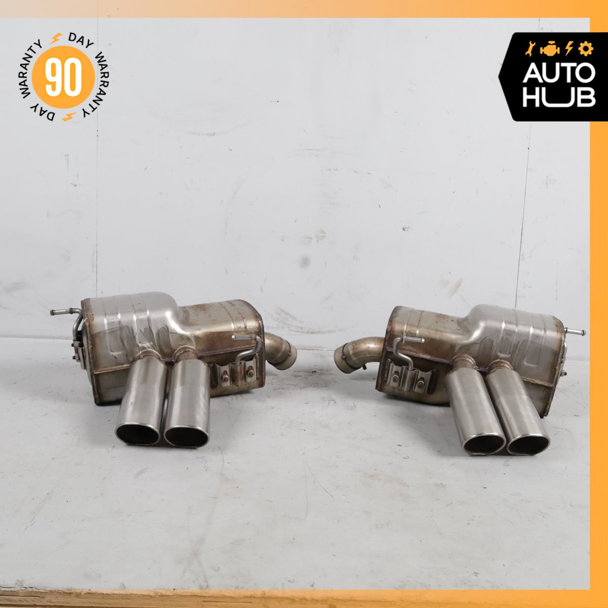 02-07 Maserati M138 Coupe 4200 Exhaust Muffler Quad Tips Left and Right OEM 67k - photo 9