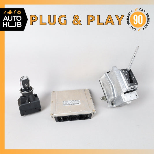 Mercedes R230 SL500 ECU Engine Computer EIS Ignition Switch Key Shifter Set OEM - photo 1