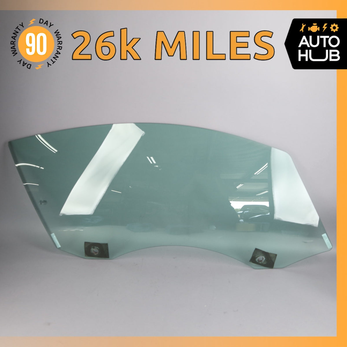 06-17 Aston Martin V8 V12 Vantage Coupe Front Right Side Door Window Glass OEM - photo 1