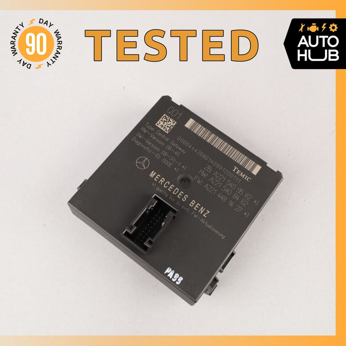 07-14 Mercedes W221 S550 CL550 Central Gateway Control Module 2219006702 OEM - photo 1