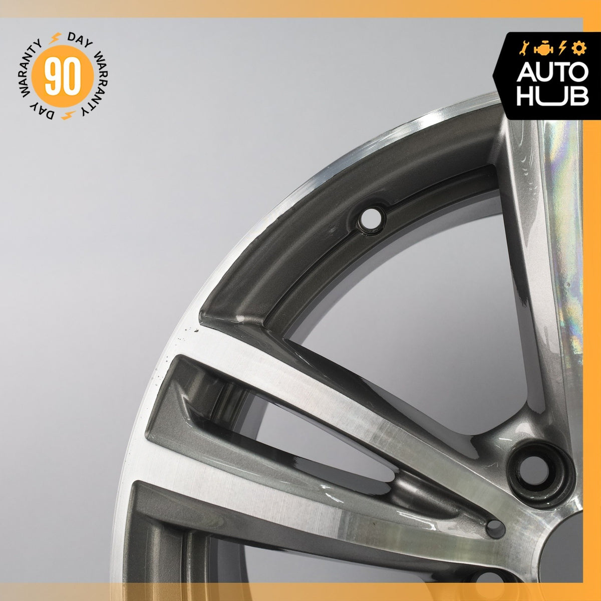 BMW F30 335i 340i 430i 8 x 19 19" Style 442 Front Wheel Rim Polished Gray OEM - photo 3