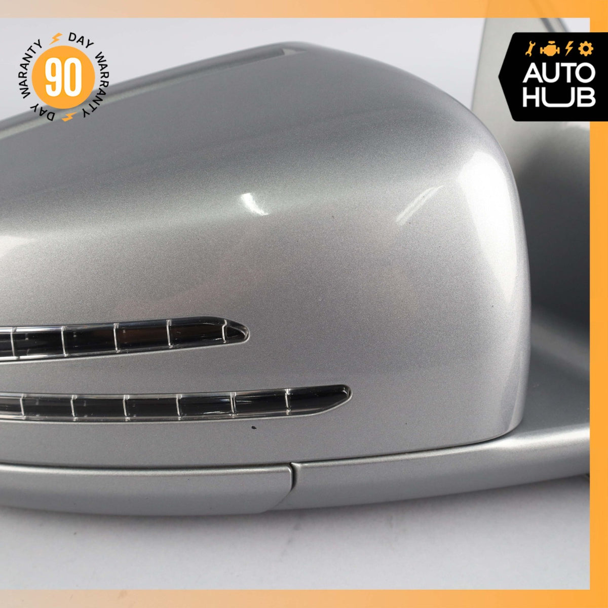 10-13 Mercedes W221 S550 S400 Right Side Rear View Door Mirror w/Blind Spot OEM - photo 9