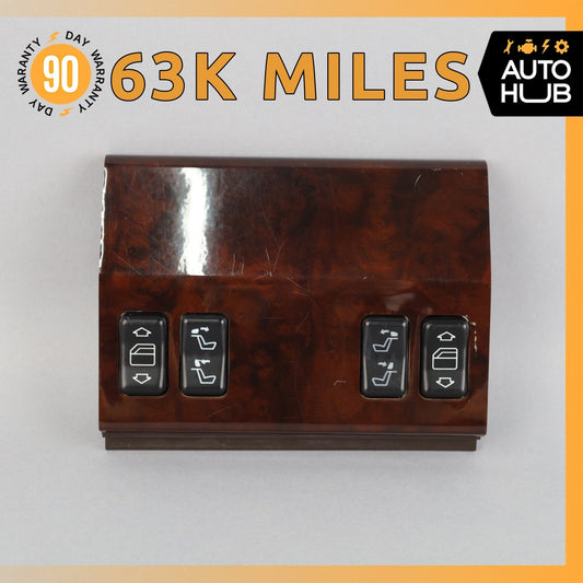 93-97 Mercedes W140 CL600 S500 Coupe Rear Window Switch Trim Bezel Wood OEM 63k - photo 1