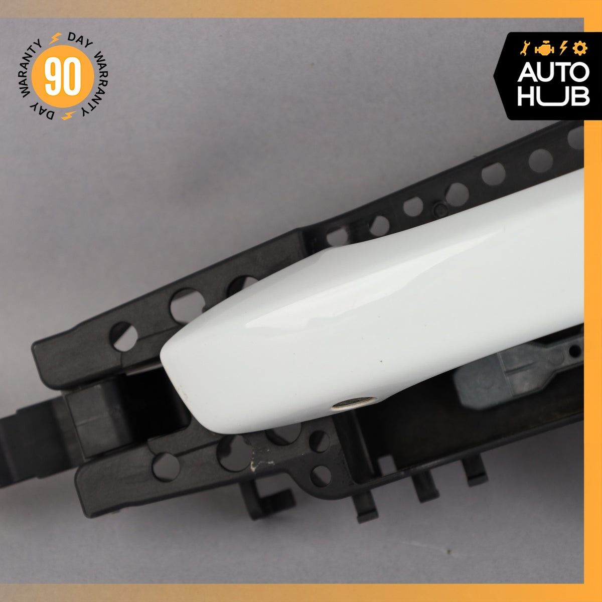 17-19 Audi 4M Q7 Front Left Driver Side Exterior Door Handle White OEM 87k - photo 5