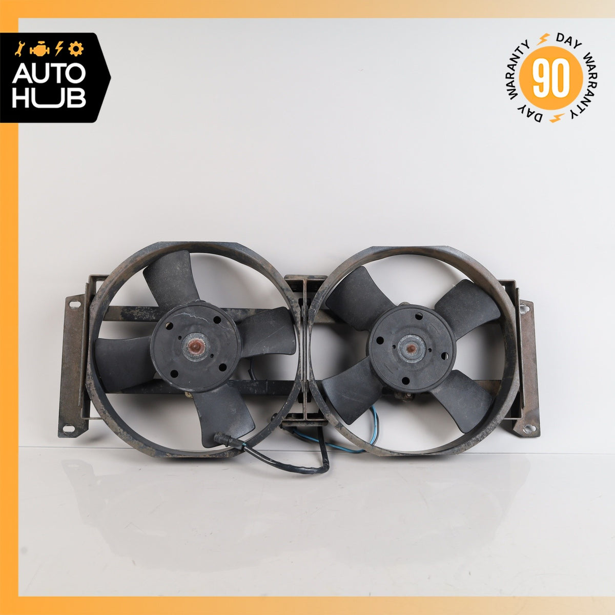 90-03 Bentley Brooklands Arnage A/C Condenser Cooling Fan Blade Motor Set OEM - photo 1