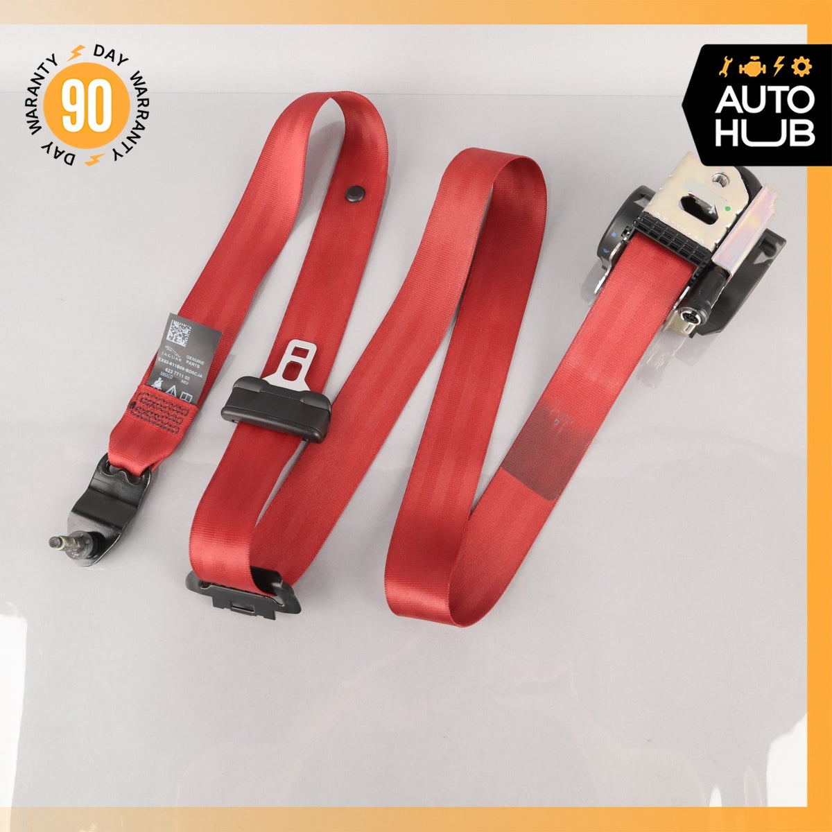 14-24 Jaguar X152 F-Type Front Left Driver Side Seatbelt Retractor Red OEM - photo 16