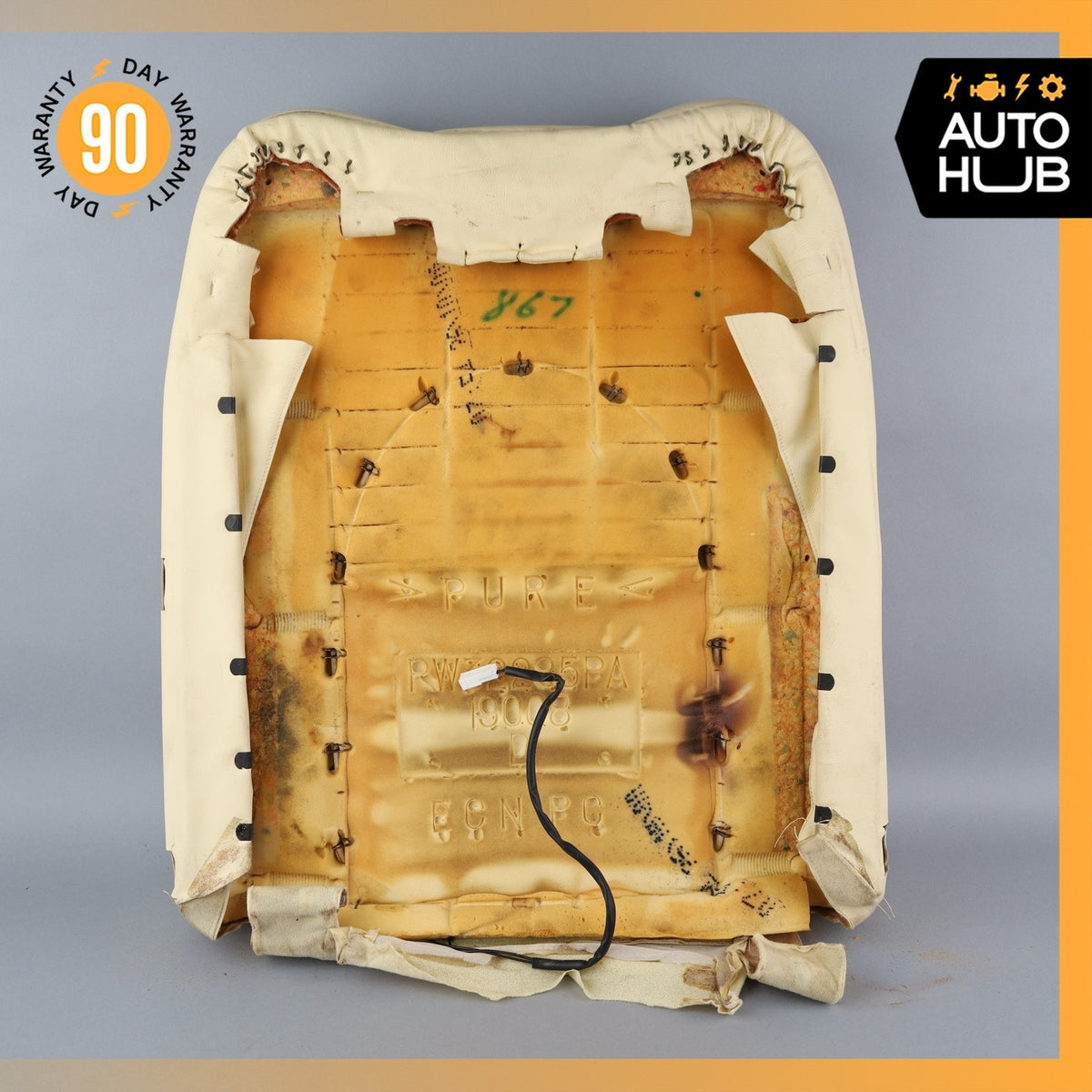 00-02 Bentley Arnage Front Left or Right Top Upper Seat Cushion OEM 42k - photo 10
