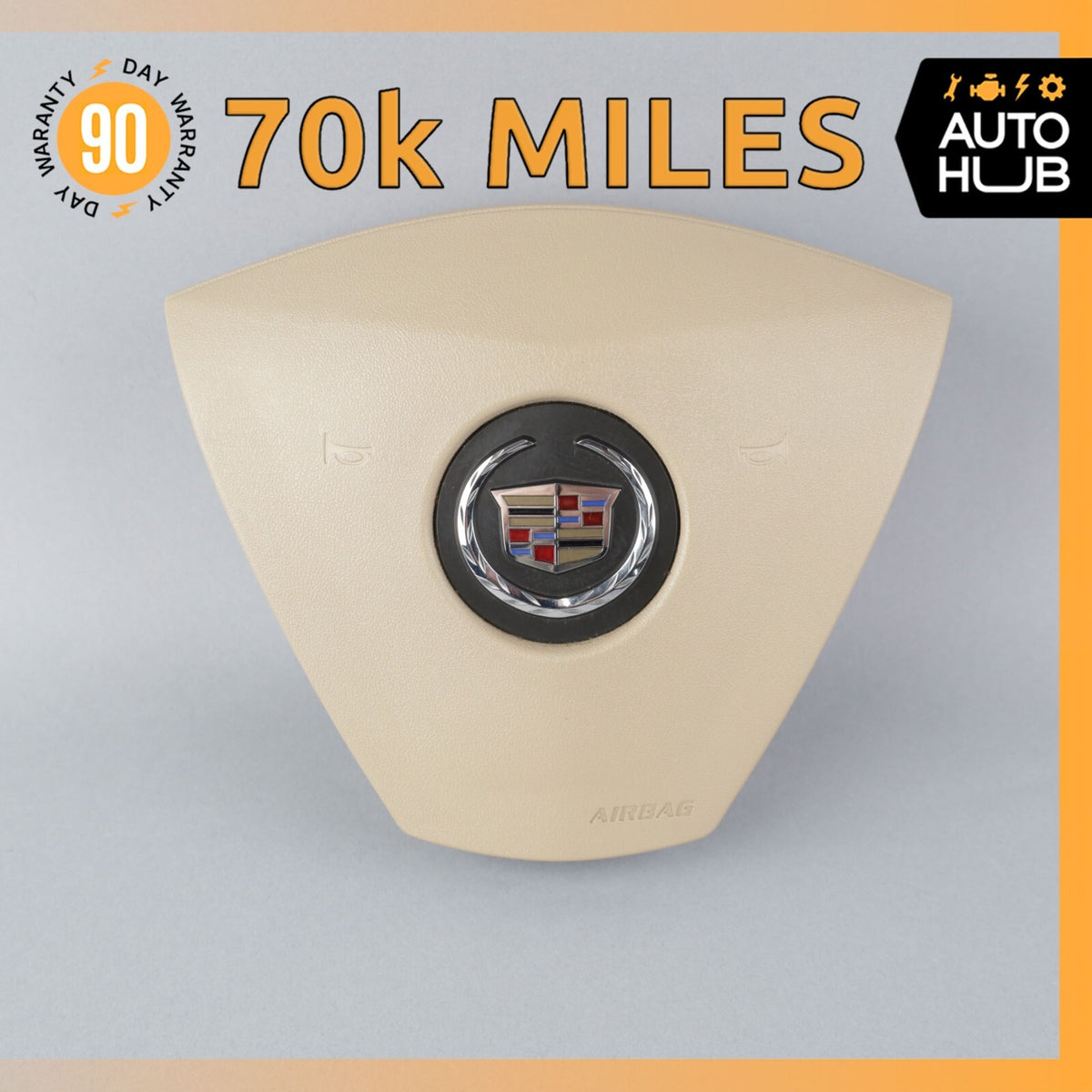 04-07 Cadillac XLR Driver Steering Wheel Airbag Beige 15782241 OEM 70k - photo 1