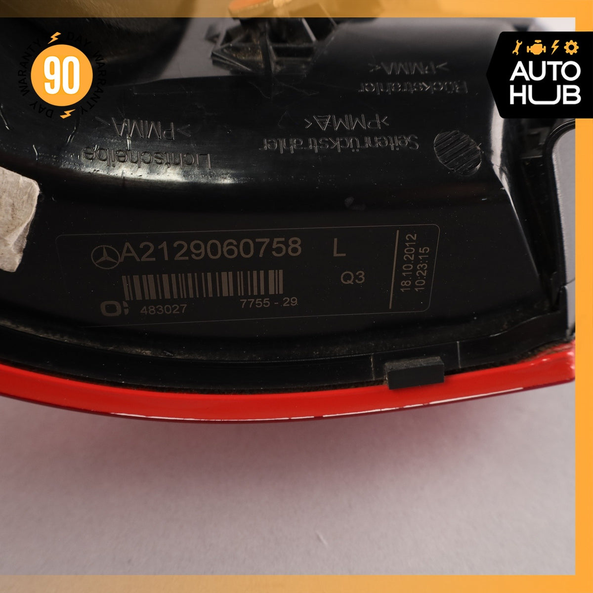 10-13 Mercedes W212 E350 Sedan LED Tail Light Lamp Left Driver Side OEM 48k - photo 23