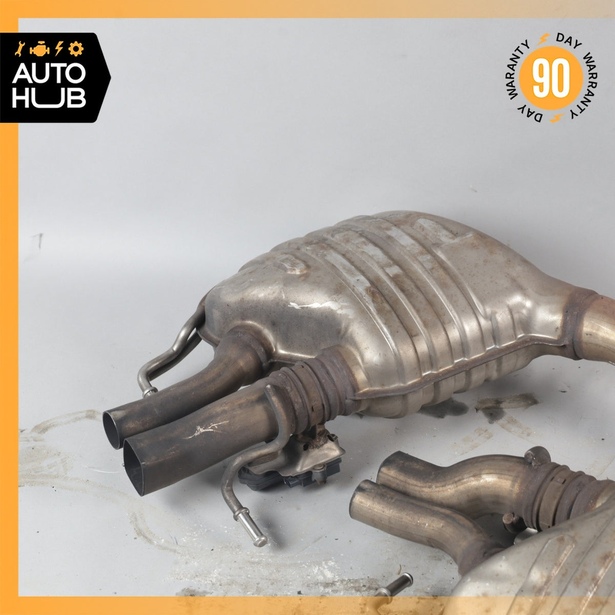 17-18 Mercedes W205 C63 AMG M177 Exhaust Muffler Mufflers w/ Valves OEM 64k - photo 18