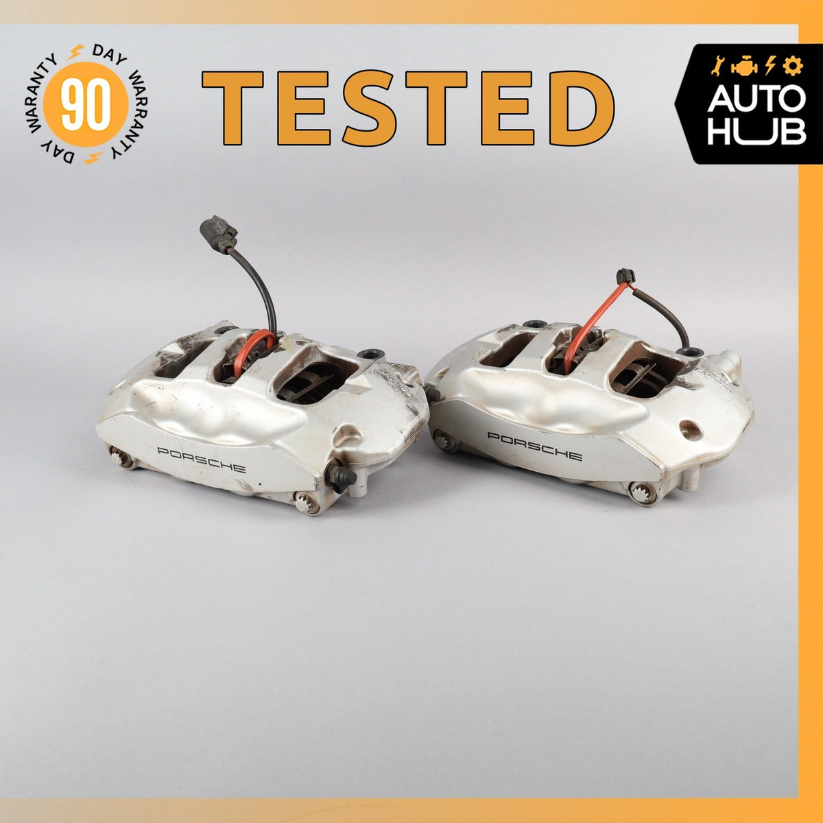 11-18 Porsche Cayenne 958 / Touareg Rear Brake Calipers Set 7P0615424 OEM - photo 1