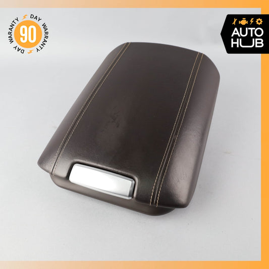 Porsche Cayenne 958 Turbo Center Console Arm Rest Armrest Cover Leather OEM - photo 1