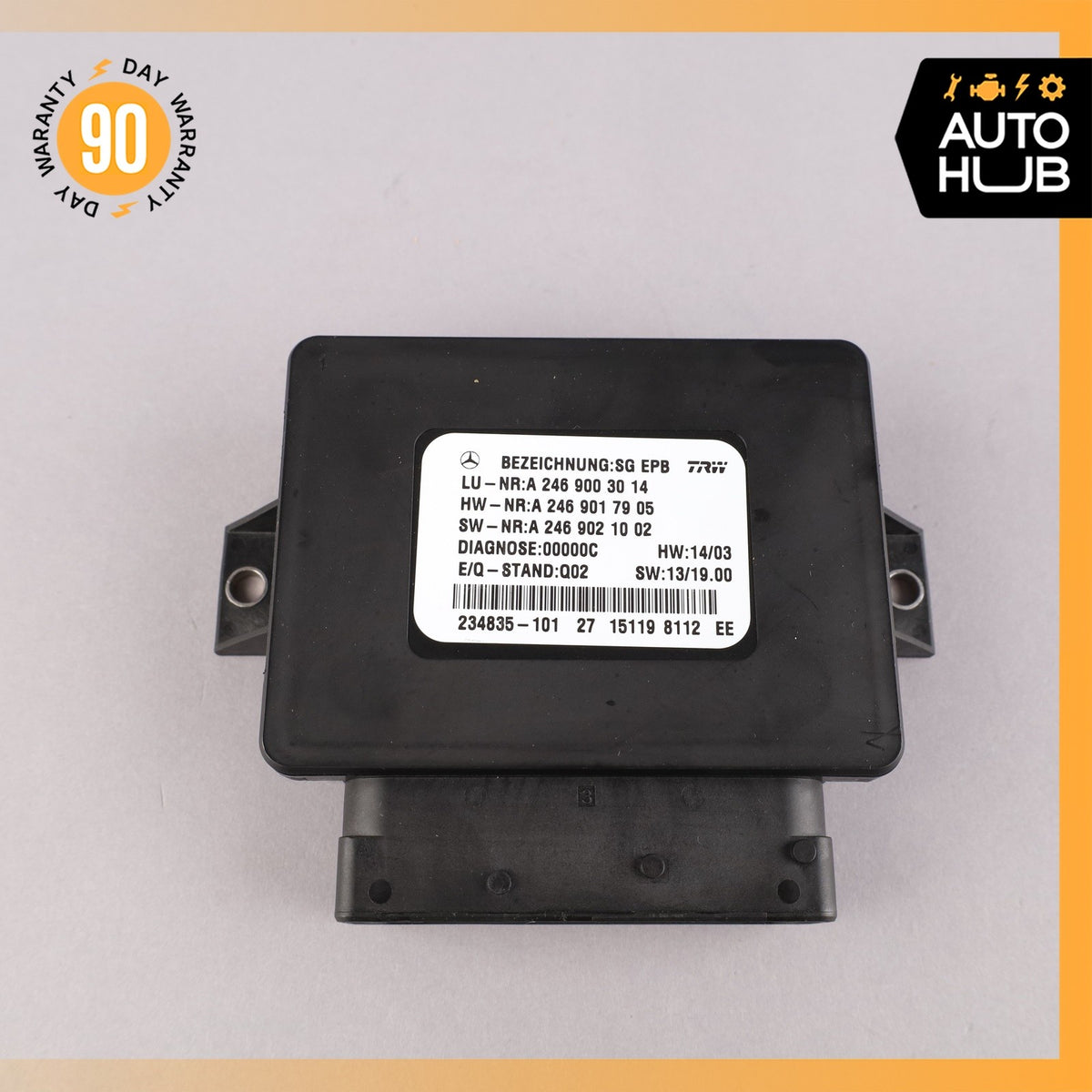 14-20 Mercedes X156 GLA250 GLA45 Electronic Parking Brake Control Module OEM 71k - photo 7