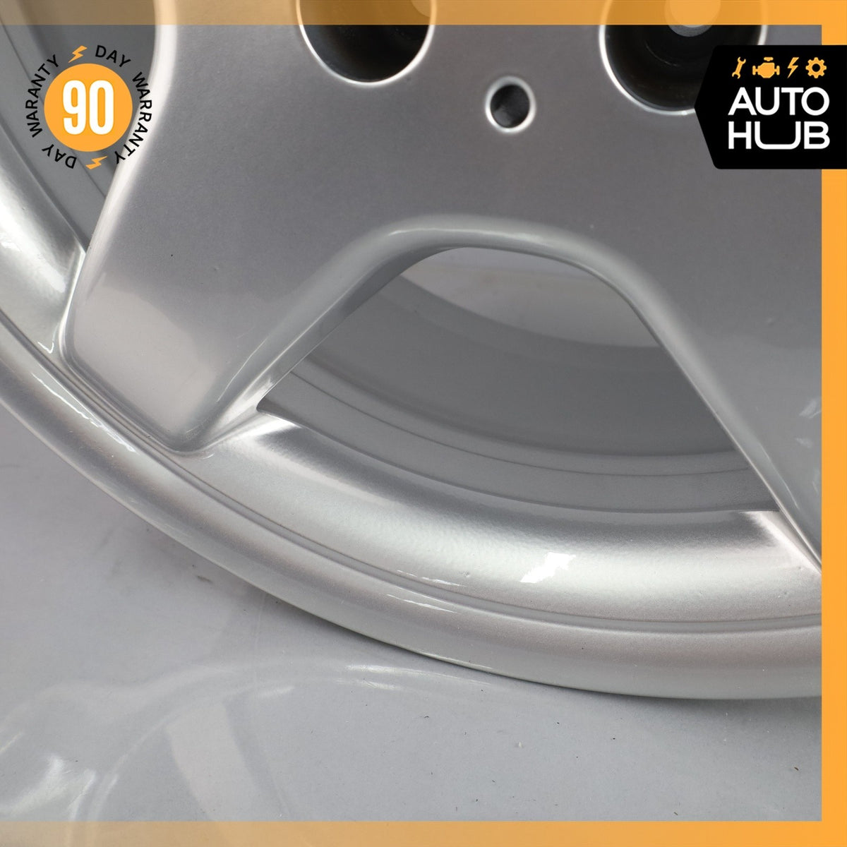 Mercedes W208 CLK430 SLK320 7.5 x 17 17" Front Wheel Rim Chrome 1704011302 OEM - photo 9