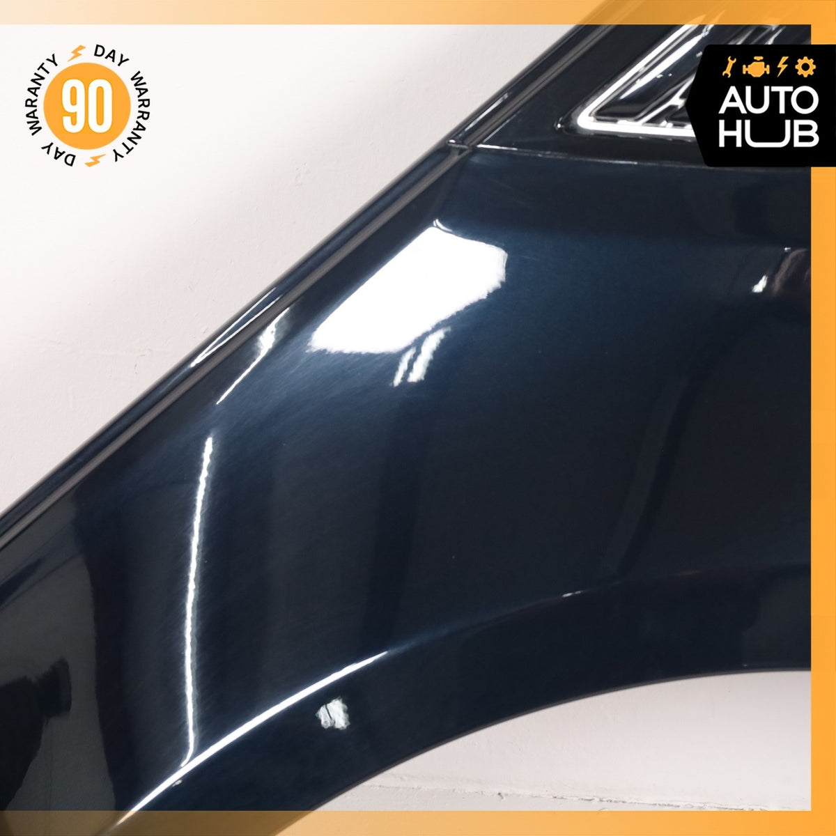 14-17 LR Range Rover Sport L494 Front Left Driver Side Fender Panel Black OEM - photo 3
